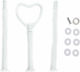Λευκά Μεταλλικά Στοιχεία Cake Stand