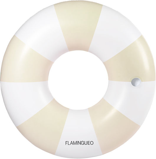 Flamingueo Φουσκωτή Σαμπρέλα Θαλάσσης Donut Μπεζ 121x121cm
