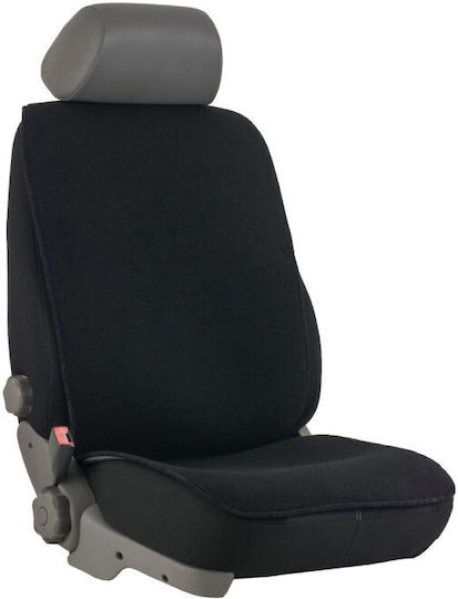 Car Seat Back Set 2pcs Towel Black