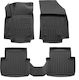 Umbrella Set Covorașe Față și Spate 2buc din Furtun pentru Opel Crossland X 2017 Negre