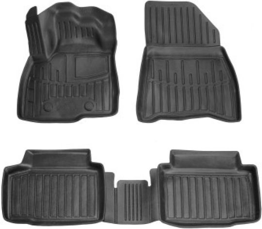 Umbrella Set Covorașe Față și Spate 2buc din Furtun pentru Dacia Duster Negre