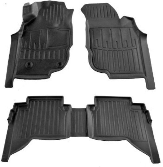 Umbrella Set Covorașe Față și Spate 2buc din Furtun pentru Toyota Hilux 2004-2015 Negre