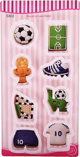 Football Cookie Cutter Set 8pcs Cutters Molds