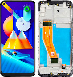 Screen with Frame for Samsung Galaxy M11 (Black)