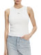 Women's Blouse Cotton Sleeveless White