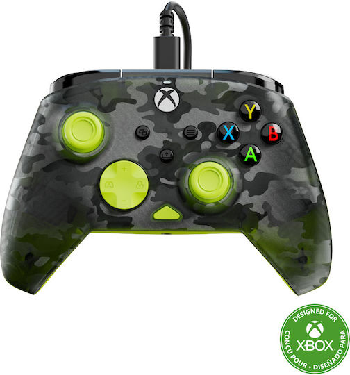 Turtle Beach Rematch Core Ενσύρματο Gamepad για PC / Xbox One / Xbox Series Ghost Black / Camo Yellow