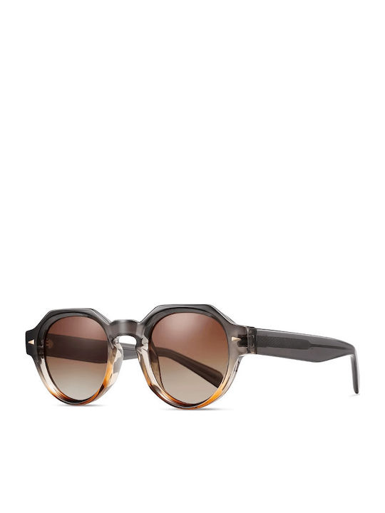 Moscow Mule Unisex Γυαλιά Ηλίου με Πολύχρωμο Κοκκάλινο Σκελετό και Polarized Φακό MM/31115/4-Gray-Caramel-Helios