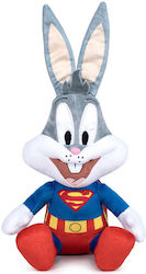 Bugs Bunny Looney Tunes 100-Годишен Юбилей Облечен Като Superman Плюшена Играчка 15см