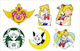 Sailor Moon Sticker Set 6 Pieces Code 35036