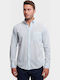Long-sleeved Linen Shirt Light Blue