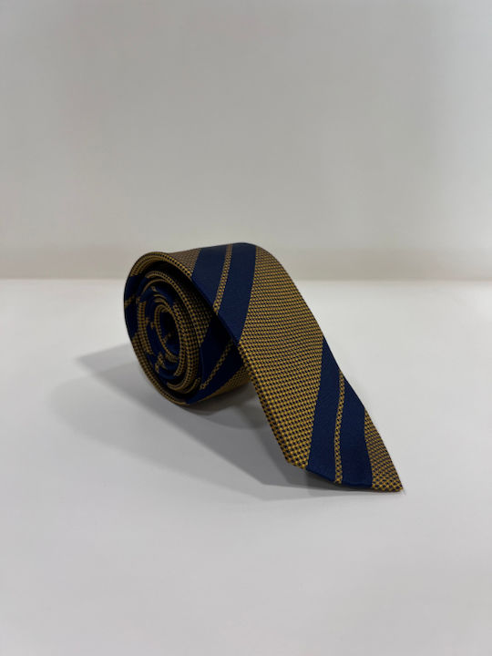 Men's Tie Printed in Yellow Color