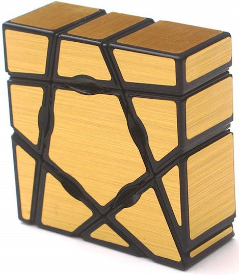 Yi Jie Ghost Mirror Cube Magic Puzzle Plastic Abs 3x3x1 55x55x20 Mm Gold Oem