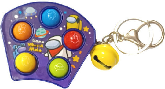 Pop It Spiel Whack A Mole Hellblau Blau Farbe Schlüsselanhänger Gehirntraining