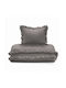 Detexpol Сет Бебешка Долен Калъф с Калъфка за Възглавница Warm Gray 100x135см.