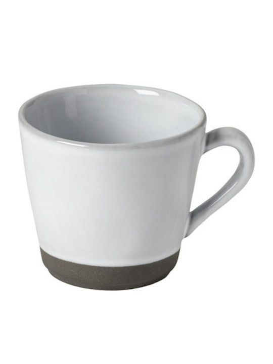 Plano Λευκο Φλυτζάνι Τσαγιού Καπουτσίνο 0,21λτρ Stoneware Costa Nova