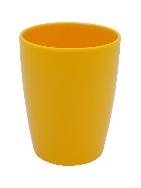 Κούπα Καρδιά Πλαστικό 10x7.5x7.5cm Κίτρινο