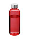 Spring 600 Ml Tritan Water Bottle Transparent Red Eastman Tritan Πλαστικό
