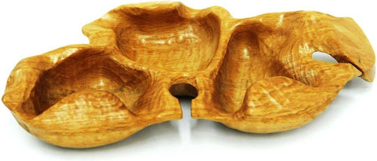 Wooden Art Ξυλινη Πιατελα Ξηρων Καρπων 28cm X 14cm 066