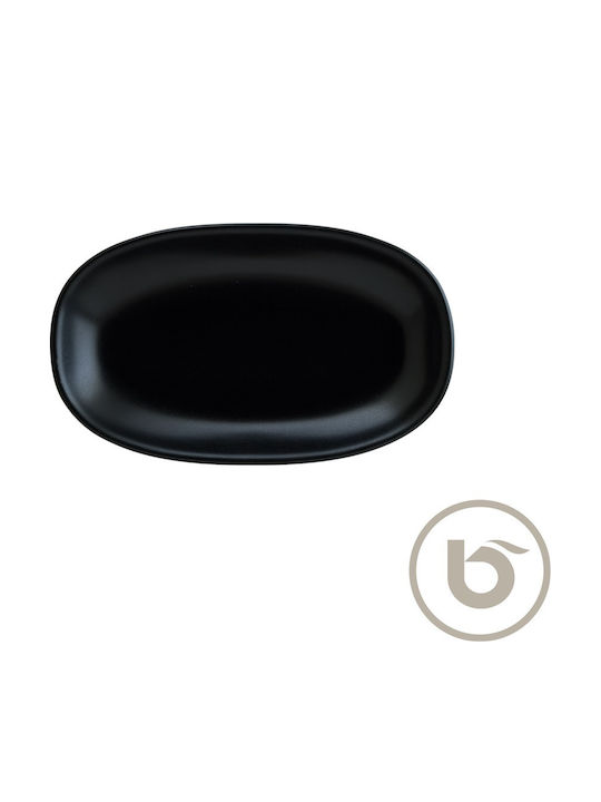 Δίσκος Οβάλ Πορσελάνης 29cm Notte Black Bonna Σετ 6 Τεμαχιων C379106