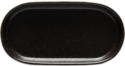 Notos Serving Platter Oval 36.5x20.5 H3.1 cm Black Stoneware Costa Nova