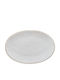 Costa Nova Servierplatte Oval aus Porzellan Weiß 22x22cm 1Stück