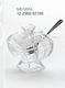 Zivas Oală de miere Sticlă Transparent 1pcs