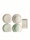 Porcelain Dinnerware Set Ivory 20 Pieces