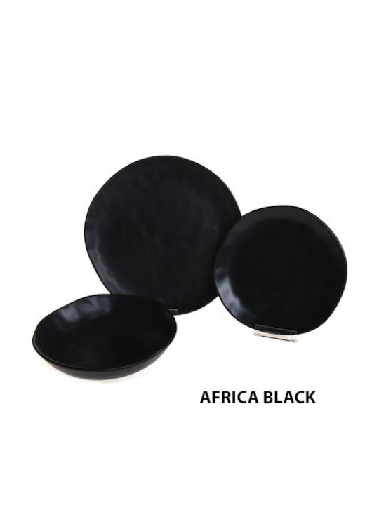 Marva Set de Vase Ceramic Negru 19buc