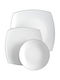 Emfasi Dinnerware Set Porcelain White 44pcs