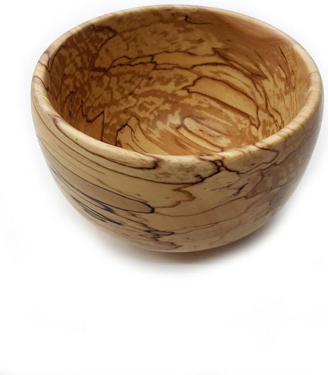 Wooden Art Deep Salad Bowl Made of Beech Wood 18cm 0125
