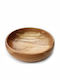 Wooden Art Salad Bowl Plate of Beech Wood 26cm 0122