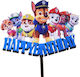 Cake Land Acrylic Topper Happy Birthday Paw Patrol