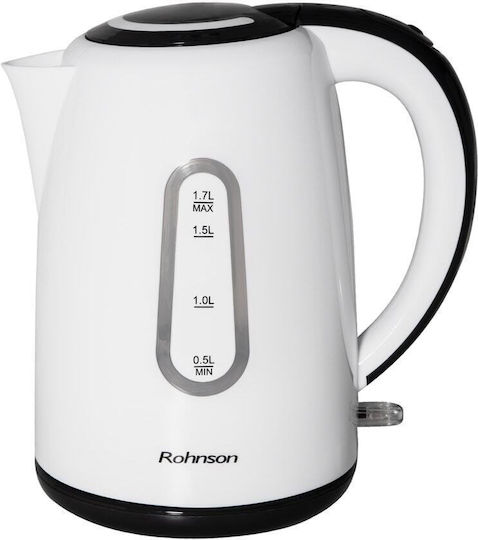 Rohnson Βραστήρας 1.7lt 1850W Λευκός