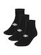 4F Athletic Socks Black 3 Pairs
