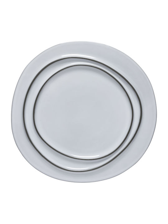 Ambar Salt Sea Πιατο Στρογγυλο Ρηχο 28εκ Stoneware Eco Grescosta Nova