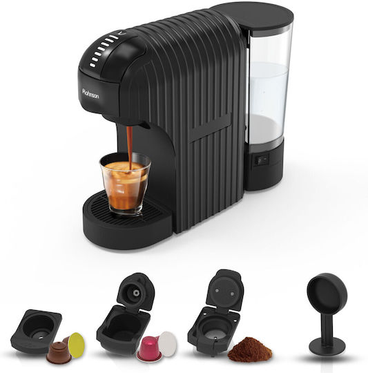 Rohnson Pod Coffee Machine Nespresso Pressure 20bar Black