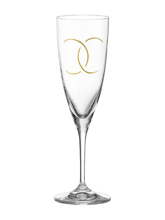 Capolavoro Champagne Glasses for Wedding made of Crystal 2pcs