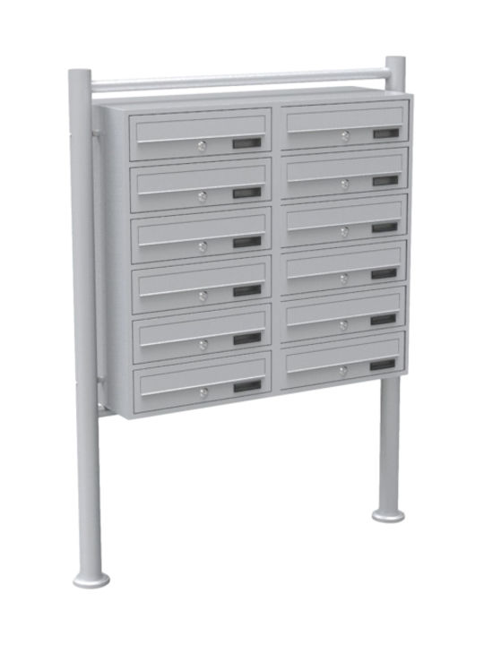 Wiltoc Outdoor Mailbox Metallic in Silver Color