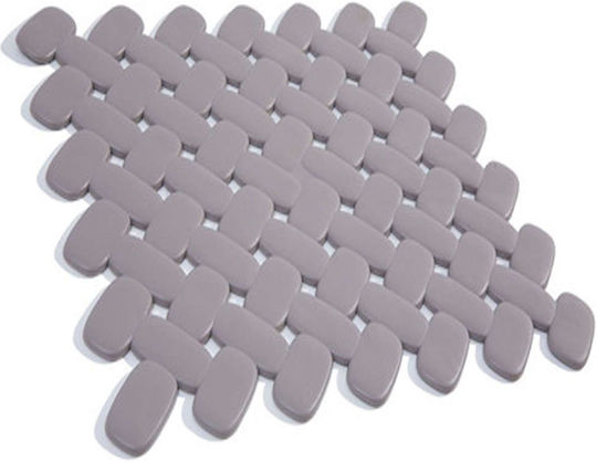 Bricks Curved Non-Slip Drying Mat 06016.003 31x27.5cm Taupe PVC Bricks Curved Non-Slip Drying Mat 06016.003 31x27.5cm Taupe PVC