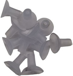 Tsico 231123 Small Transparent Glass Suction Cup No1