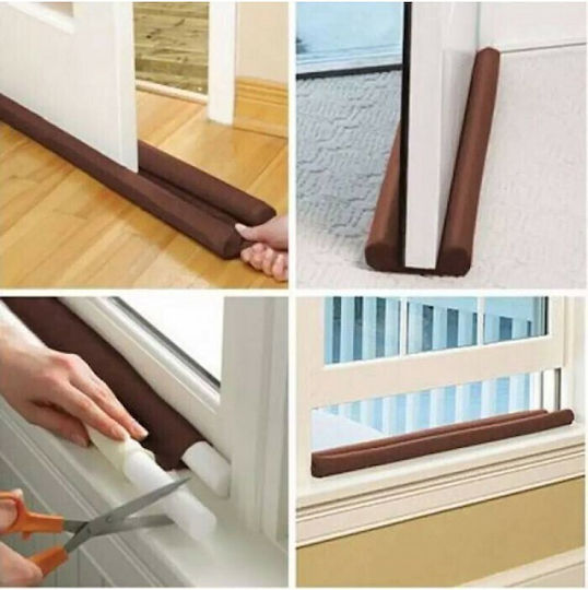 Aerostop Dublu Elastic pentru Ușă Φ30x1m Maro Georgatzian