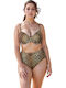 Women's Bikini Set with Light Padding Animal Print Leopard
