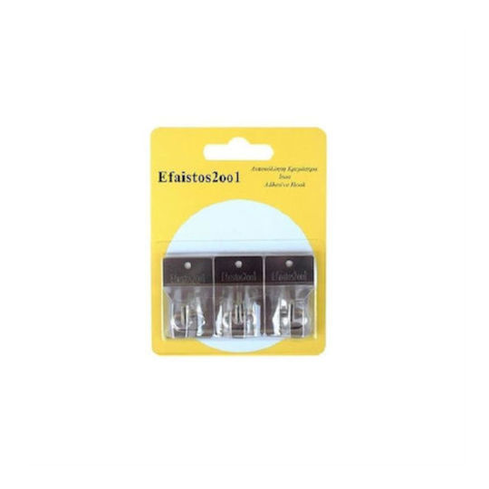 Hanger Inox Sticker 3 Pieces 26mm X 43mm 8652-k