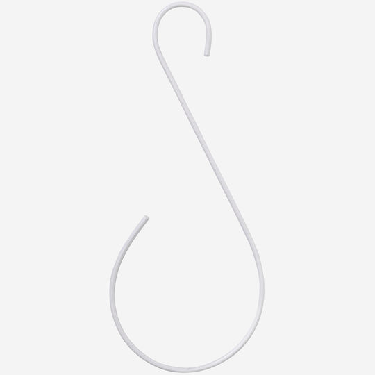 Γάντζος S Μεταλλικός Madam Stoltz White Xl 27,5×11 Cm