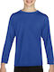 Kids' Shirt Long Sleeve Blue. Youth 07809300