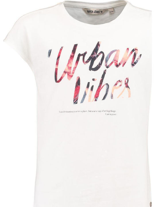 Garcia Jeans Kids Top Girls T-shirt Ss M82401-5 Cream Girl