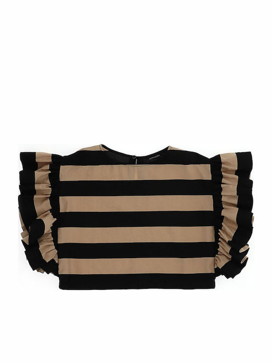 Top Monnalisa Striped 415615 5317-5003 Girl Top Monnalisa Striped 415615 5317-5003 Girl
