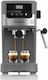 Rohnson Automatische Espressomaschine 1100W Druck 20bar Braun R-98019