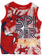 Marvel Spiderman Sleeveless Blouse Boys Ev1077 Red Red