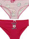 2 Pack Bαμβακερά Slip Κορίτσι Σχέδιο 7018 Φούξια Prive